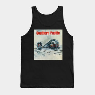 Southern Pacific Retro Locomotives Tank Top